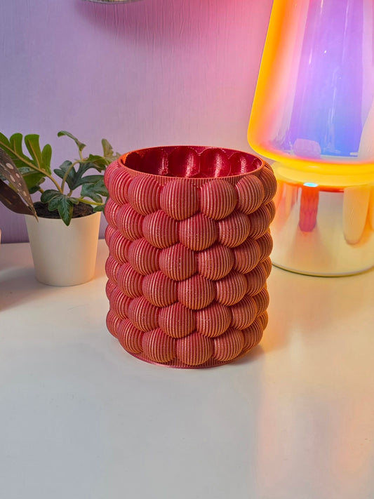 Pennenbakje met bubble vorm effect en een kleurverloop