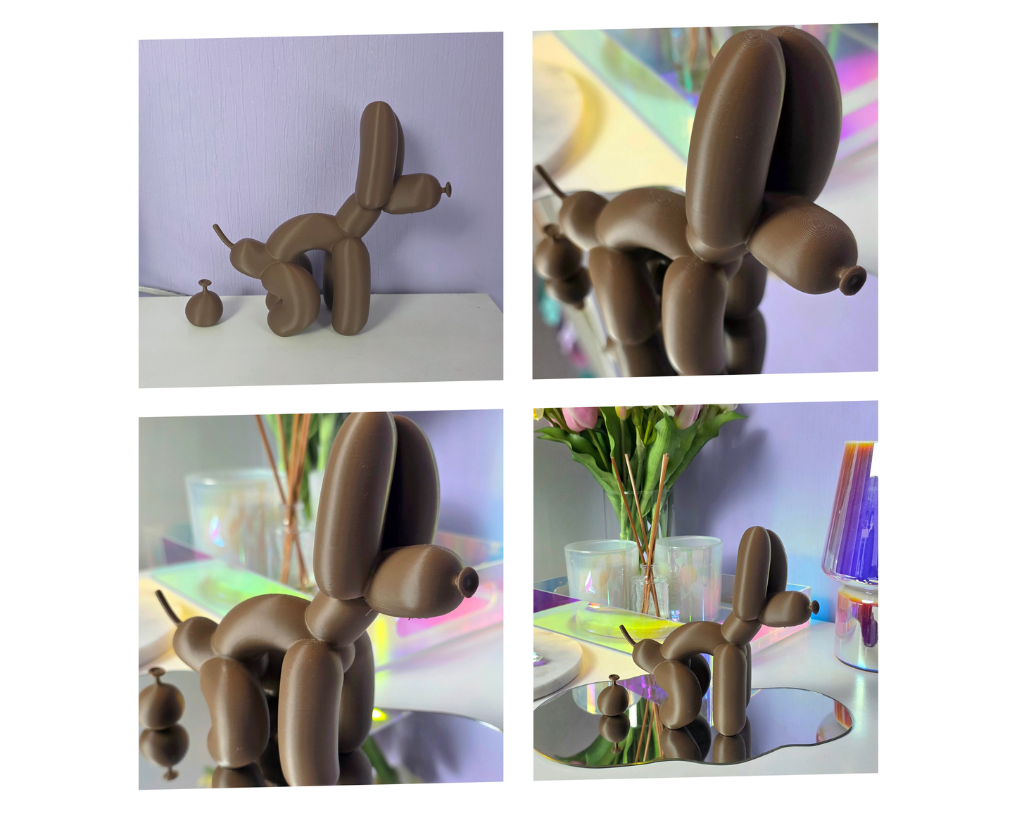 Ballonhond decoratie beeld Poopy