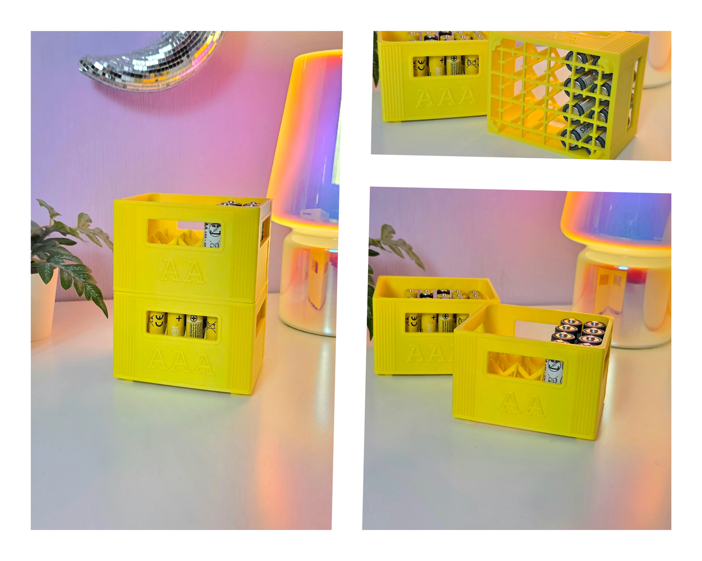 Batterijopbergbox voor AA en AAA batterijen
