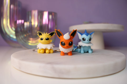 Chibi Jolteon, Flareon en Vaporeon