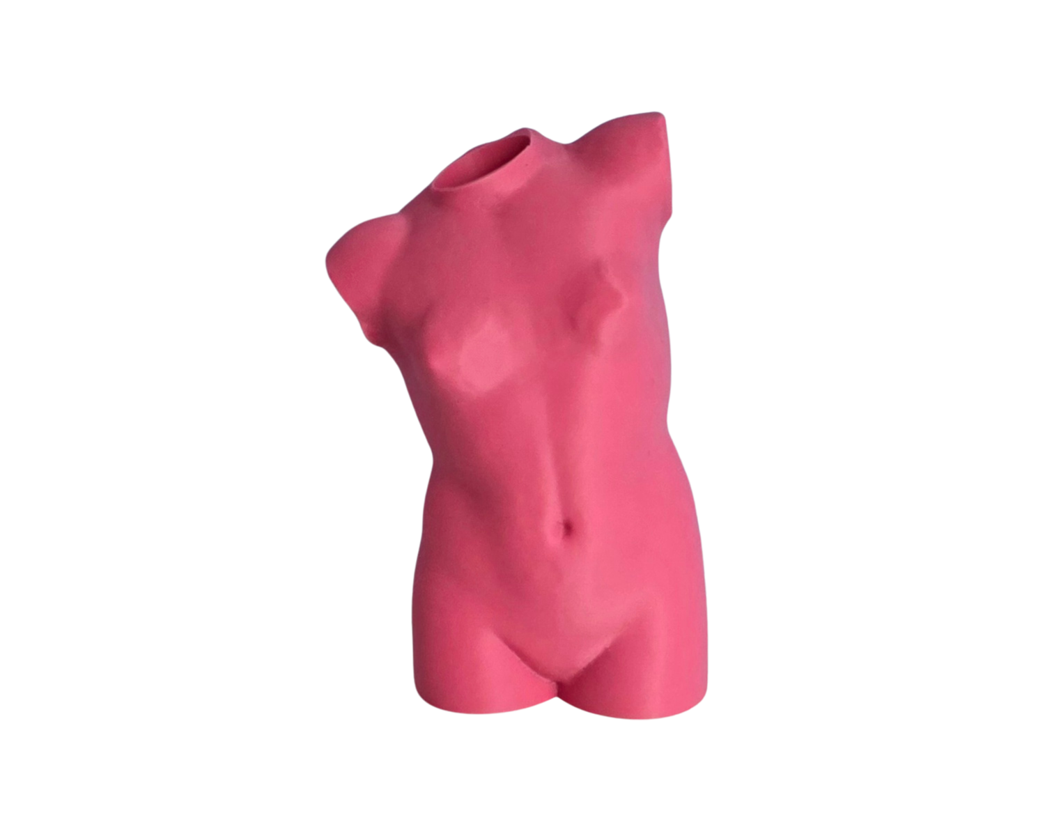 Vaas Eva 160 mm in roze met sculpturaal torso design